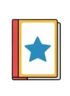 Book with star icon