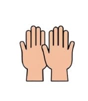 High-five hands icon